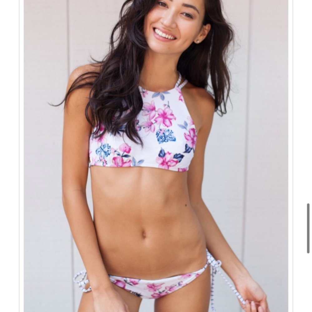 Frankie's Floral Stripe bikini M/L
